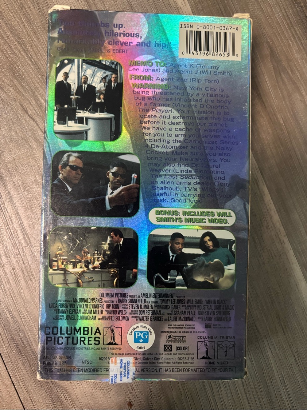 vintage Men in Black VHS - Picture 2 of 2
